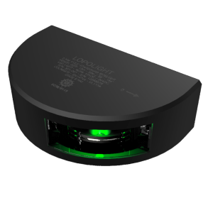 Lopolight 2nm 112,5° Stb. vert.mont. 6m kabel sort