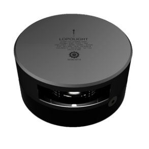 Lopolight 2nm 135° Agter 2,5m kabel sort