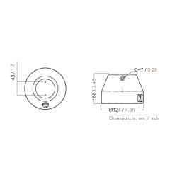 Aquasignal Dkslys saling Hvid LED