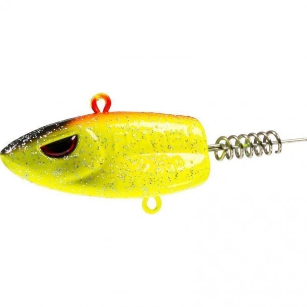 Jig Head with Bait Screw Orange/Gul