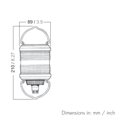 Aquasignal 40 hejs 12V Rd   