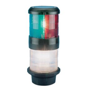 Aquasignal 40 anker/3farvet Sort 12V