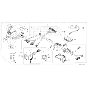 5 Fjernbetjeningsboks (Top, enkel) (Sekund�r)