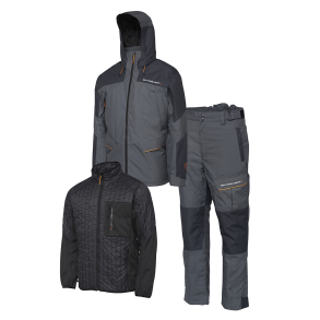 THERMO GUARD 3-PIECE SUIT CHARCOAL GREY MELANGE