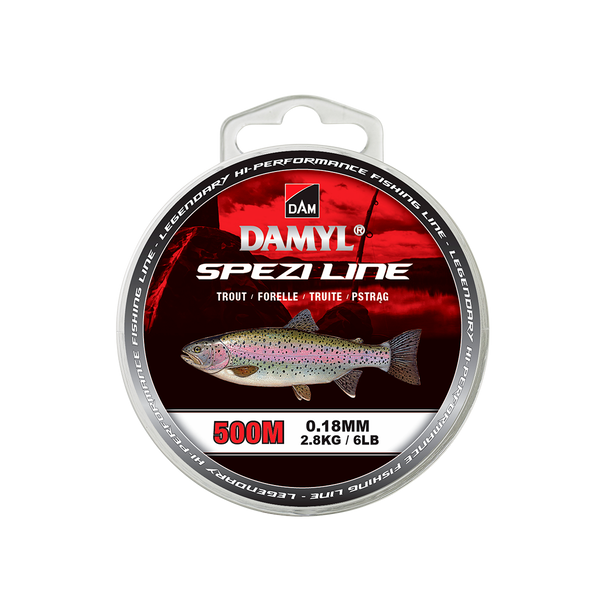 Damyl Spezi Line Trout, 500 m, 0,25 mm, 5,6 kg, klar