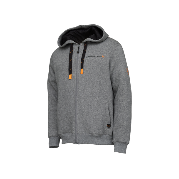 Classic Zip Hoodie, Grey Melange