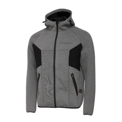 Tec-Foam Zip Hoodie, Dark Grey Melange