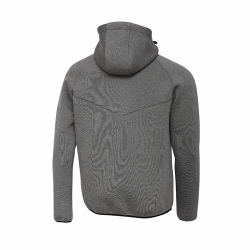 Tec-Foam Zip Hoodie, Dark Grey Melange