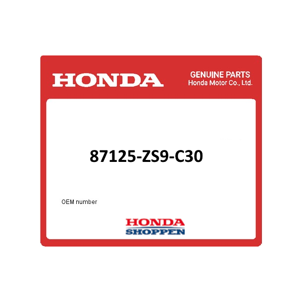 Label, HONDA side