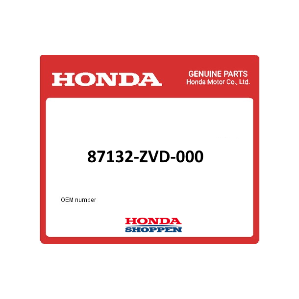 Label, side, Honda