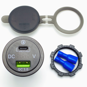 EPT USB Type C PD USB lader med Voltmeter