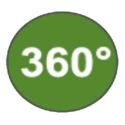 Aquasignal 40 med fod 360gr 12V Grn