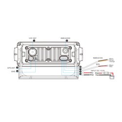 HIMUNICATION HM365S VHF Radio DSC Klasse D m. AIS, GPS og NMEA2000