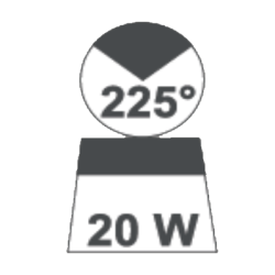 Aquasignal 25 top/dk Sort 12V