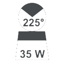 Aquasignal 43 top/dkslys Hvid 12/24V