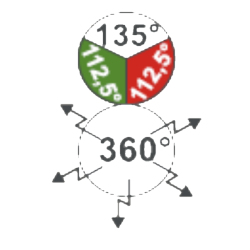 Aquasignal 40 blitz/3farvet Sort 12V snapkobl.