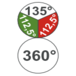 Aquasignal 34 anker/3farvet Sort 12/24V