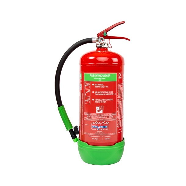 Sea-Fire AVD brbar lithium-ion ildslukker 6 Liter MED/SOLAS