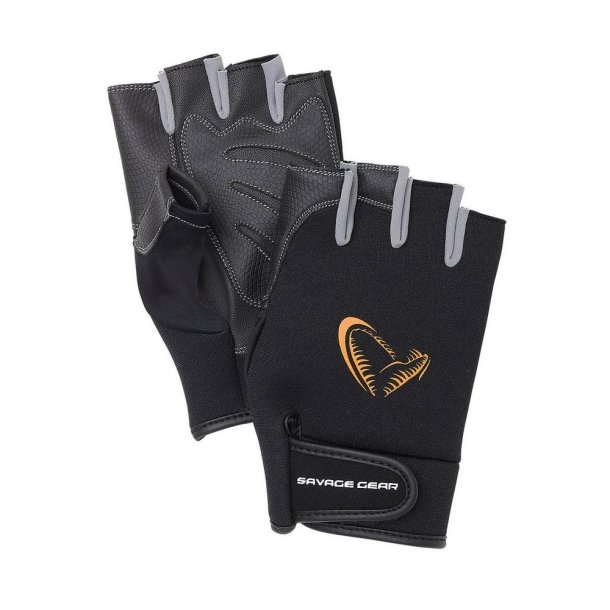 SAVAGE GEAR NEOPRENE HALF FINGER GLOVES 