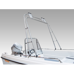 Targabjle aluminium med 6 stangholdere