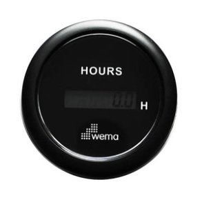 Wema Timet�ller LCD 12/24 Volt Sort