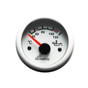 Wema Olietemp. instrument Hvidt