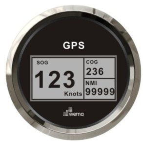 Wema GPS speedo digital Sort RF