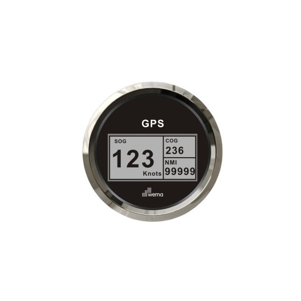 Wema GPS speedo digital Sort RF