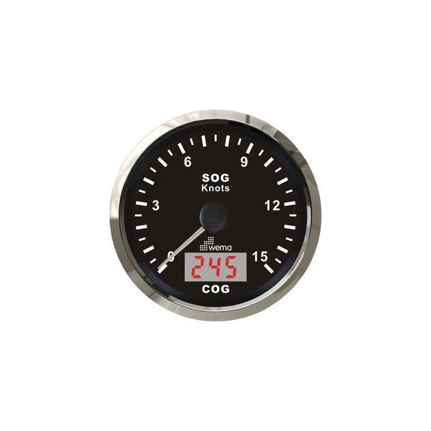 Wema Speedometer 15 kn Sort RF