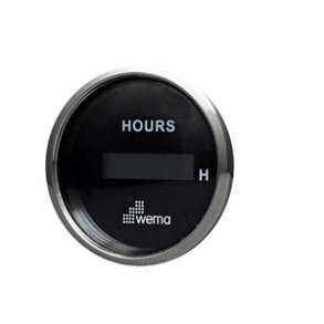Wema Timet�ller LCD 12/24 Volt Sort RF