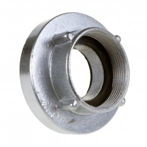 Fastkobling m. muffe, alum. 100 mm (4