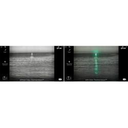 M364C stabiliseret thermisk IP kamera og farve lavlys kamera med Pan, Tilt og elektrisk zoom