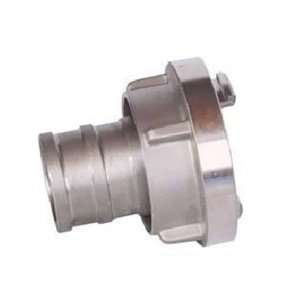 Slangekobling m. lang hals, alum. 75 mm (3