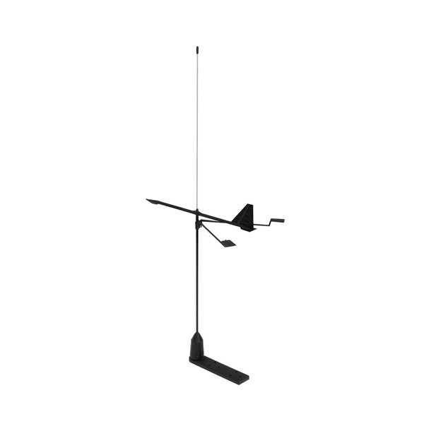 Hawk VHF Antenne med Vindindikator, 20m kabel og beslag 3dB 90cm